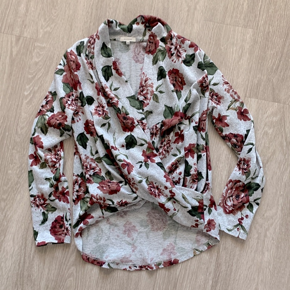 NEW Floral Draped Cross Front Top - ANTHROPOLOGIE